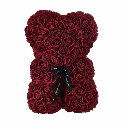 ROSE BEAR - VÍNOVÝ MEDVÍDEK Z RŮŽÍ 25 CM V DÁRKOVÉM BALENÍ - Image 2