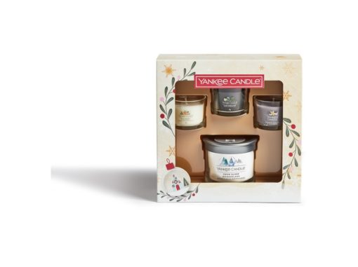 Yankee Candle Sada malého tumbleru a 3 skleněných votivních svíček