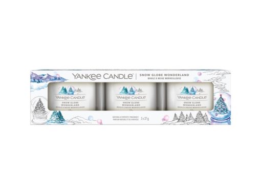 YANKEE CANDLE SADA VOTIVNÍ SVÍČEK PLNĚNÝCH VE SKLE SNOW GLOBE WONDERLAND