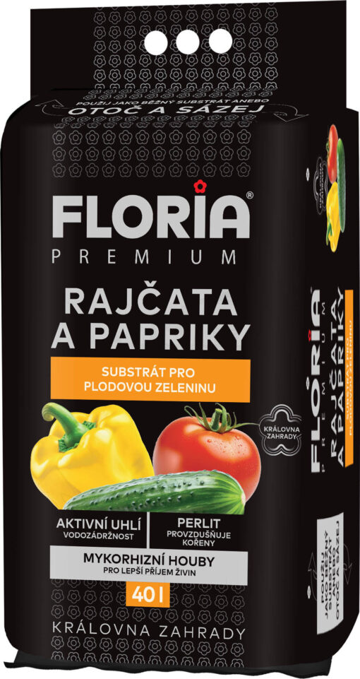 FLORIA PREMIUM Substrát pro rajčata a papriky 40 l